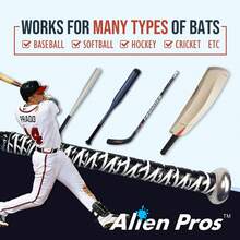 ALIEN PROS Bat Grip Tape For Baseball 0.5 MM (2 Pack) – Precut And Pro Quality Bat Tape – Wrap Your Bat For An Epic Home Run - Replacement For Old Baseball Bat Grip - White - View 6