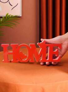 1pc Butterfly Home Letter Decorative Crafts Are Modern, Creative And Simple. They Are Made Of 1.3 Cm Thick High-Density PVC Material For Home Decoration, Suitable For Home Use, Party And Party Decoration Gift Box Packaging