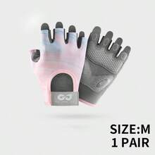 1Pair Workout Gloves For Men & Women, Lightweight Breathable Weight Lifting Gloves, Gym Gloves For Exercise, Weightlifting, Fitness, Training, Climbing, Cycling And Rowing - Pink - View 8