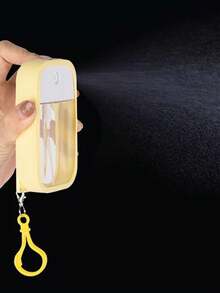 1套4件套便捷50ml卡片喷雾瓶，配硅胶盖、挂钩、漏斗，小型酒精洗手液喷雾瓶，独立香水瓶，化妆水，驱蚊消毒瓶，便携香水喷雾瓶，超细雾化洗面水瓶，喷雾瓶，小型酒精消毒喷雾瓶 - 彩色 - 查看 2