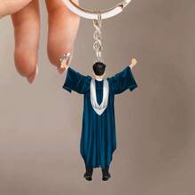 Personalized Graduation Acrylic Keychain Class Of 2025 - Multicolor - View 13