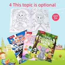 Libro de colorear Montessori de 20 páginas con animales vibrantes - incluye princesas, coches, animales y talla grande. Mejora la creatividad, la concentración y las habilidades de dibujo. Mejora la coordinación mano-ojo y el control del lápiz, estimula la imaginación del niño e inspira el despertar artístico. ¡Actividades de fiesta de dibujo, regalo de cumpleaños, regreso a la escuela para niños y niñas!