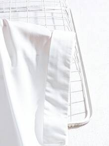 Women's Casual Versatile Simple Solid Color Dolman Sleeve Blouse - White - View 5