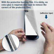 Película reflectante para ventana de espejo de un solo sentido, privacidad durante el día, anti-UV, con adhesión estática, película decorativa removible para ventanas, color plateado - Multicolor - Ver 6