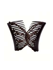 可伸缩双层弹性发梳，隐形发夹，女士发饰，美发工具