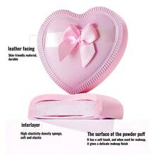 10 Pcs/5 Pcs Set Bow Decor Soft Face Makeup Sponge Powder Puff Heart-Shaped Makeup Puff Cosmetic Foundation Sponge Wet &Dry Makeup Tool For Loose Powder Mineral Powder Setting (Pink),Makeup,Cheap,Room Decor,Vanity,Travel,Bedroom,Makeup Accessories,Puff,Makeup Blender,Powder Puff,Makeup Sponge,Cheap,Stocking Stuffers,Makeup,Makeup Tools,Cheap Stuff,Gifts,Gifts For Women,Christmas Gifts - Multicolor - View 4