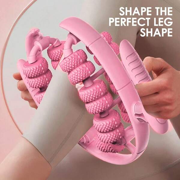 Nuovo rullo massaggiante manuale con estensioni per gambe e braccia, rullo per massaggio di polpacci e muscoli, strumento di terapia miofasciale, regalo per uomini e donne