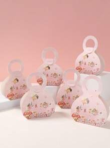 12 Stücke Geschenkboxen mit Henkel im Blumenfee-Design, Geschenkboxen aus Papier mit Blumenfee-Muster, Geschenkdekorationsboxen für Blumenfee-Geburtstagsfeiern, Geschenkverpackung für Feiertags-Feiern, Baby-Shower-Dekorationen, Gender-Enthüllungsdekorationen, Blumenfee-Themen-Party-Geschenkverpackungsbedarf, Hochzeitsdekoration, Party-Tisch-Geschenkdekorationsbedarf, Boxen für kleine Artikel, Küchen-Verpackungsbedarf, Party-Gastgeschenke