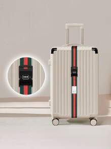 4pcs Personalized Embroidered Luggage Straps, Travel Suitcase Password Lock Security Strap, Multi-Color Fashion Versatile Packing Belt, Thick & Durable Anti-Burst Luggage Binding Strap, Securely Fixes Checked Luggage, Suitable For Travel, Gifts For Family, Friends, Holidays Like Mother's Day, Teacher's Day, Valentine's Day, Christmas, Father's Day, Birthdays