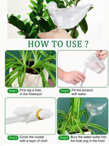 Regadera automática para pájaros, regadera perezosa, tipo de goteo para viajes, herramienta de jardinería, maceta para plantas verdes, flores, artefacto de riego por goteo para macetas de flores, riego por goteo, filtración de agua - Multicolor - Ver 4