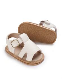 新生儿软底凉鞋，橡胶底，舒适婴儿学步鞋，0-1岁，夏季