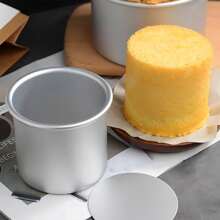 1 peça/3 peças/5 peças, Assadeira de Bolo Redonda Ultra Alta, Forma de Bolo, Assadeira, Bottom Removível, 4pol/5pol/6pol/7pol/8pol, Conjunto de Assadeiras de Bolo, Adequado para Bolo de Três Camadas - Conjunto de Assadeiras de Bolo de Alumínio, Para Assar Bolos de Casamento ou Aniversário.