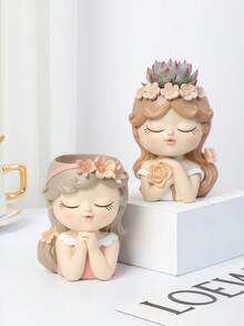 Fairy Tale Princess Succulent Flower Pot Creative Personalized Micro Landscape Small Balcony Garden Layout Courtyard Decoration Potted Pot - Multicolor - View 4