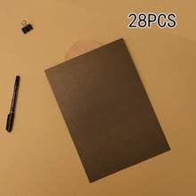 28pcs A4 Double-Sided Pearl Cardboard, 250g Super Thick, Multicolor Sparkly Paper, A4 Size: 21cm X 29.7cm / 8.27" X 11.69", Suitable For DIY Origami, Birthday Party Decor, Holiday Card Making, Christmas Decorations,School Supplies,Back To School - Multicolor - View 15