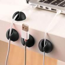 Cable Manager, Cable Clamp, Desktop Computer Holder, Adhesive Cable Manager, And Charger Holder Bedside Table, Wall, Car, And Office Cable Management Accessories For Office, Dorm And Home Use Cable Organizer