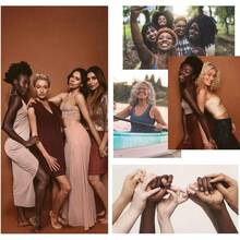 MUQU Cakes Nipple Covers Breast No Show Pasties Reusable Women Sticky Seaml Silicone Breast Covers 4 Pairs Petals - 拿鐵(4花+4圓) - 查看 5