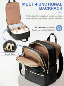 15.6 Inch Laptop Backpack, Lightweight Large Capacity, Water-Resistant Nylon Material, Suitable For Business Travel, College, School, Outdoor, Holiday Shopping, Unisex Gift