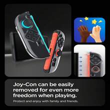 Funda protectora transparente para Nintendo Switch 2 (2025), funda rígida delgada y transparente compatible con el dock para accesorios de Nintendo Switch 2, cubierta protectora contra arañazos y golpes para los Joy-Con 2 - Claro - Ver 2