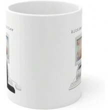 Kitties And  Coffee Mug - Funny Anime Meme Mug 11oz, Cat Looking At Anime Boobs On A Computer Novelty Humor Gag Gift For Adults 1Pc 11oz Vintage Funny Gift Ceramic Mug Water Cup Coffee Cup Father's Day Mother's Day, Christmas Easter Gift For Children Teenagers Boys Girls Parents Elderly Stepfather Stepmother Stepson Stepdaughter Grandfather Grandmother - default - View 2