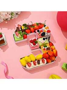 Digital Candy Cake Decoration Box, Birthday Number Balloon Box, Digital Mosaic, Suitable For Birthday Desktop Decoration, Wedding Desktop Arrangement, Party Decoration And Other Occasions Mother's Day Graduation - White - View 23