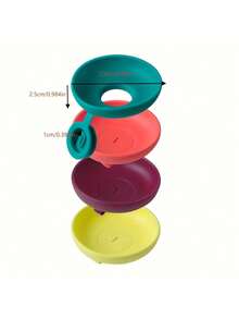 1 件装冰棒防漏硅胶冰淇淋蛋筒支架，带防滴漏功能，可重复使用冰淇淋配件，防止冰淇淋融化并滴到手上，适合夏季派对和郊游/节日必需品/厨房配件/厨房/旅行必需品/露营/旅行/生日装饰 - 彩色 - 查看 4