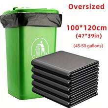 10/20/30/50个 一次性加厚黑色垃圾袋 大号垃圾袋 加厚塑料垃圾袋 工业垃圾袋