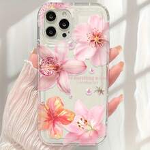 [ Floral Case]  Transparent Floral Pattern Design Full Wrap Shockproof Phone Case| Compatible With  17 PROMAX, 17 PLUS, 17PRO, 17,16 PROMAX, 16PLUS, 16PRO, 16,  15 PROMAX, 15PLUS, 15PRO, 15, 14PROMAX, 14PLUS, 14PRO, 14, 13PROMAX, 13PRO, 13, 12PROMAX, 12PRO, 12, 11PROMAX, 11PRO, 11, XSMAX, XR, X, XS, 7PLUS, 8PLUS, 7, 8, SEGIF-FOR-YOU - Kiểu 1 (1 cái) - Xem 4