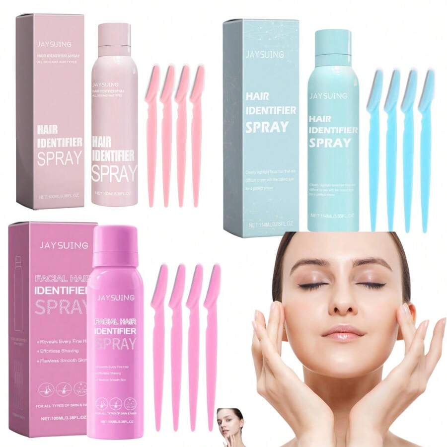 面部毛发识别喷雾 - 软化毛发，温和洁面脱毛喷雾 - 彩色 - 查看 1