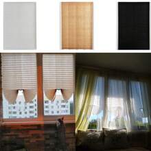 1pc Pleated Zebra Blinds Roller Adhesive Window Shades Foldable Blackout Curtain Non-Woven Blackout Curtain For Bedroom Bathroom Living Room Balcony