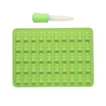 Silicone Gummy Bear Candy Mold, Non Stick Chocolate Gummy Candy Mold, Used For Gummy Chocolate Jelly Cookies With 7 Colors Of Teddy Bear Shaped Mini Silicone Molds