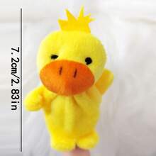 圣诞装饰 10 件/套手指木偶双层带脚动物毛绒玩具作为讲故事助手礼物，适合婴儿、婴儿助手、手偶套装、婴儿娃娃床