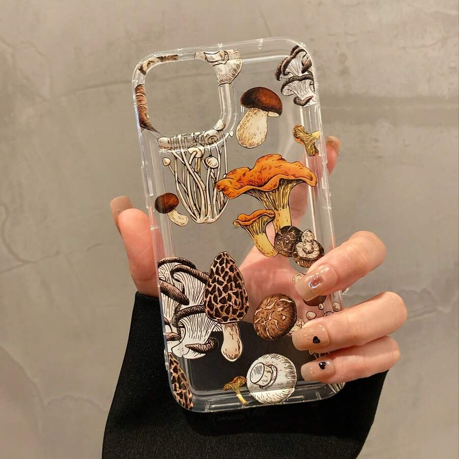 1个蘑菇图案防滑TPU软手机壳,兼容苹果7 Plus/8 Plus/16/16 Plus/16 Pro/16 Pro Max/XR/XS Max/11/11 Pro/11 Pro Max/12/12 Pro/12 Pro Max/13/13 Pro/13 Pro Max/14/14 Pro/14 Plus/14 Pro Max/15/15 Pro/15 Plus/15 Pro Max,时尚、别致、可爱,网红同款,防水防震防摔防刮,国际版,非国内版 - 彩色 - 查看 1