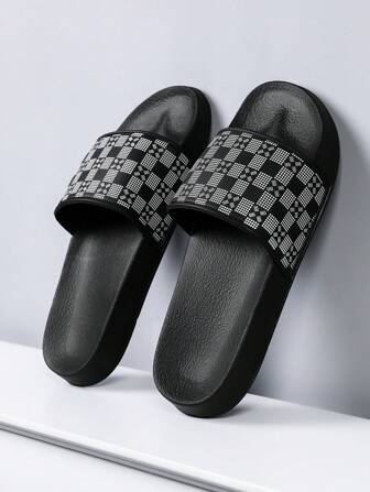 Number 23 Summer Large Size 36-48 Men's Slippers Outdoor Comfortable Men's Casual Shoes Lightweight Anti Slip Home Slippers Wear-Resistant Breathable Men's Sandals Outdoor Daily Wear Men's Shoes(Asymmetrical Pattern)