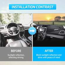 MASHA Dashboard Cover For /Y, Flannel Dashboard Pad Dash Mat Compatible With  Model 3 2017-2021 2022 2023 Dashboard Decorative Interior Auto Accessories - Brown - View 2