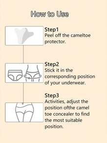 1pc/3pcs Women's Silicone Anti-Exposure And Embarrassment Yoga Pants Tennis Clothes Private Protection Stickers Self-Adhesive