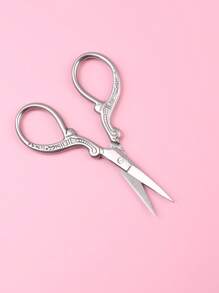 1 pièce Ciseaux de beauté à poignée dégradée en acier inoxydable, coupe-ongles à pointes pointues pour les sourcils, les cils, les stickers pour ongles, les fournitures pour ongles, les outils pour ongles, les outils d'art pour ongles, la rentrée scolaire, les ongles, les outils pour ongles pour les faux ongles, les outils de manucure et de pédicure
