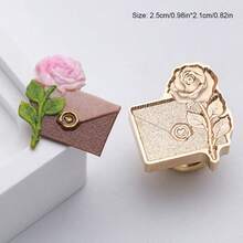 1pc Floral Series Wax Seal Stamp Brass Head, Plant Flower Retro Seal Stamp, Lily/Rose/Lily Of The Valley/Strawberry/Tulip Pattern, Embossed Solid Brass Stamp Head, Suitable For Decorating Envelopes, Party Invitations, Wine Packaging, Snail Mail, Christmas Gifts,Back To School,School Supplies - Multiple Sizes - View 21