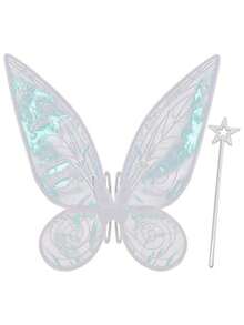 1件成人仙女翅膀，女孩蝴蝶翅膀，天使翅膀，女士仙女服装，万圣节服装派对礼物，成人仙女服装翅膀，女孩蝴蝶翅膀，天使翅膀，万圣节角色扮演服装，圣诞礼物，新年礼物 - 彩色 - 查看 8