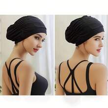 This Is A Large Swimming Cap For Women. It Is Comfortable To Wear Without Constricting The Head. The Design Is Elastic, Soft And Breathable. It Protects Long Hair And Is A Stretchable Swimming Cap That Suits All Head Shapes. It Is Very Suitable For Swimming, Water Parks, Beaches, Swimming Training And Other Water Sports. It Is An Essential Equipment For Swimming And Training. It Is A Good Gift Choice For Relatives And Friends, Beach Accessories, Pool Float - Multicolor - View 5