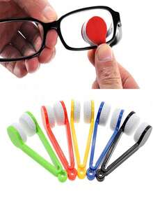 5pcs Set Of Mini Microfiber Glasses Cleaning Brush, Glasses Cleaning Tool, Mini Microfiber Glasses Cleaner, Cleaning Clip. Ultra Fine Fibers, Clean Without Leaving Any Marks, Will Not Harm Your Glasses. - Multicolor - View 15