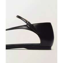 Mango Women's Leather Straps Sandals - Black - View 5