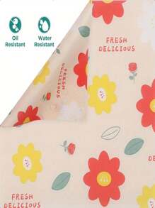15 Stück ölbeständiges Papier, ölbeständiges Papier für fritierte Snacks, Sandwich Hamburger Verpackungspapier, Backblech Papier, Toast Reis- und Gemüserollenverpackungspapier
