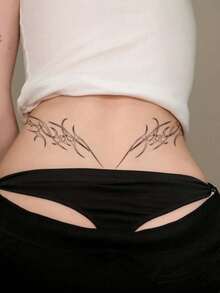 1-3 sztuki zmywalnych, wodoodpornych, odpornych na pot, nieodblaskowych, tymczasowych naklejek tatuażowych, w stylu europejskim i amerykańskim, z personalizowanymi totemami elfów, odpowiednich do codziennego użytku przez ludzi