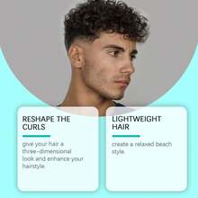 East Moon Sea Salt Curly Hair Spray Lasting Shaping Elastin Curly Hair Lazy Refreshing Hair Gel Spray, 100ml * 3pcs - Clear - View 4