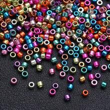 1000pcs/Set Tiny 2mm Glass Beads Fashion Metallic Color Vintage Style DIY Tiny Beaded Bracelet Loose Bead Handmade Accessories - Beads - View 8