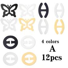 Bra Strap Clips, 12Pcs Bra Clips For Back, Anti-Slip Bra Straps Holder, Buckles Cleavage Control Clips For Bra - Multicolor - View 14