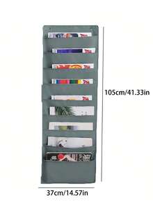 1 Buah Organizer File Gantung Dinding, 9 Kantong Tempat Penyimpanan Majalah di Balik Pintu, Tas Penyimpanan Gantung untuk Kantor dan Ruang Kelas. - MultiWarna - View 3