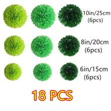 Tissue Paper Pom Poms - 24 Pieces Set - Assorted Sizes - Blue Party Decorations For Birthdays, Weddings, Special Occasions (Blue Navy Assortment)
