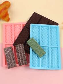 1pc Reusable Non-Stick Silicone Chocolate Mold Candy DIY Mold With 6 Cavities, Easy Release - Multicolor - View 8