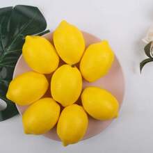 Artificial Lemons Artificial Fruits Fake Lemons Lifelike Lemonade Simulation Party Kitchen Table Summer Decorations Vase Filler Photographic Props (Yellow Lemons)